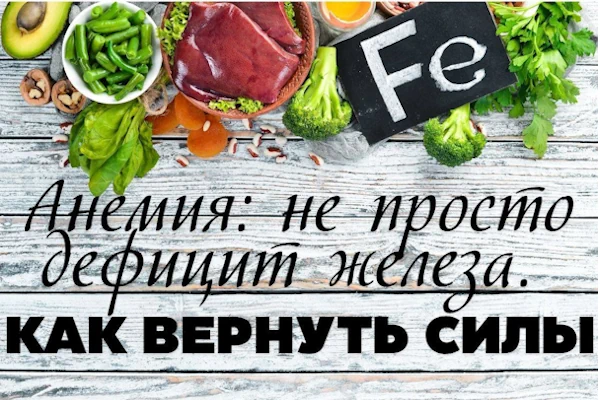 Анемия: не просто дефицит железа. Как вернуть силы
